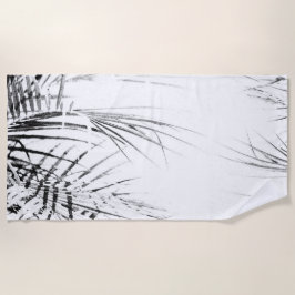 Toalha De Praia Palm Tree deixa um esboço de minimalismo