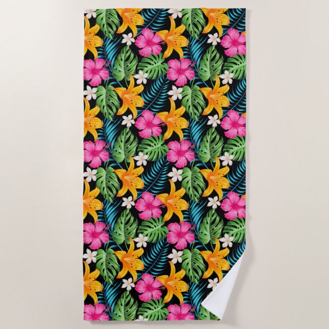 Toalha De Praia Palmas tropicais de Beach Towel (Frente)