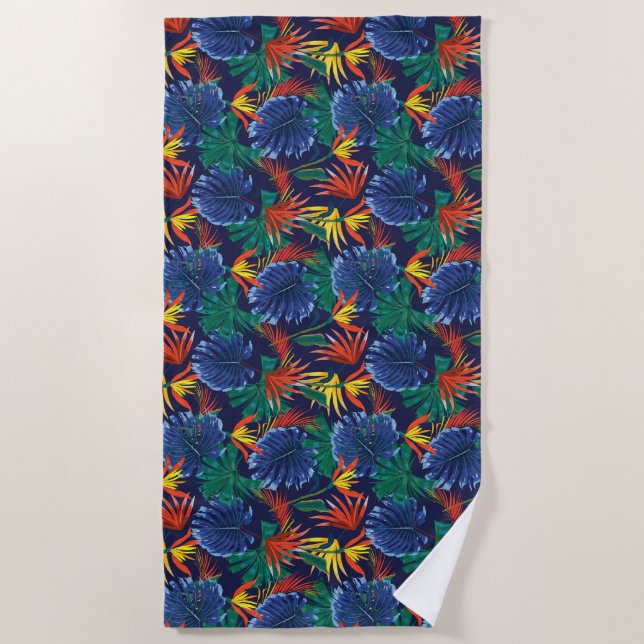 Toalha De Praia Palmas tropicais de Beach Towel (Frente)