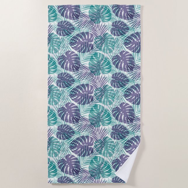 Toalha De Praia Palmas tropicais de Beach Towel (Frente)