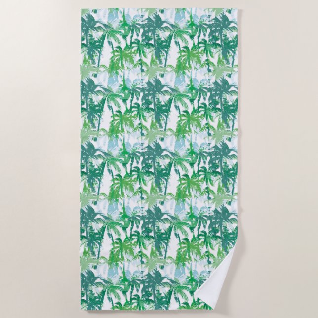 Toalha De Praia Palmas tropicais de Beach Towel (Frente)