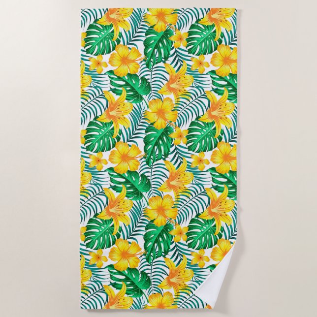Toalha De Praia Palmas tropicais de Beach Towel (Frente)