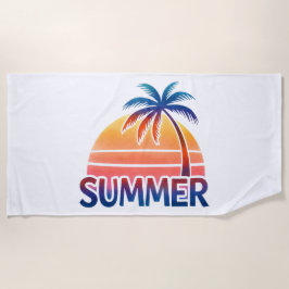 Toalha De Praia Palmeira de Verão