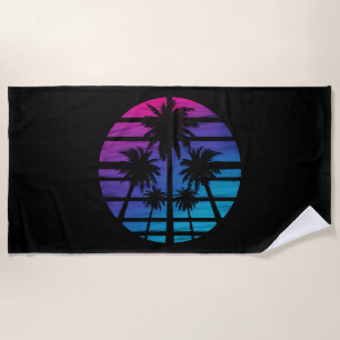 Toalha De Praia Palmeira Havaiana Praia Férias de Verão