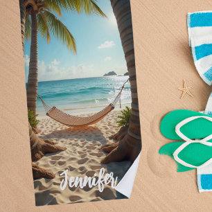 Toalha De Praia Palmeiras de martelo de Hammock