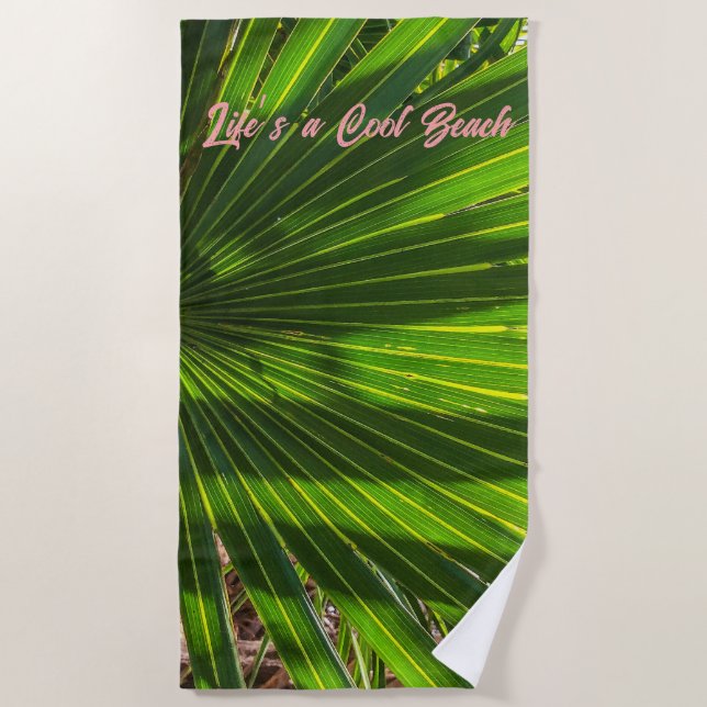 Toalha De Praia Palmetto Shadows no Palmetto Beach Towel (Frente)