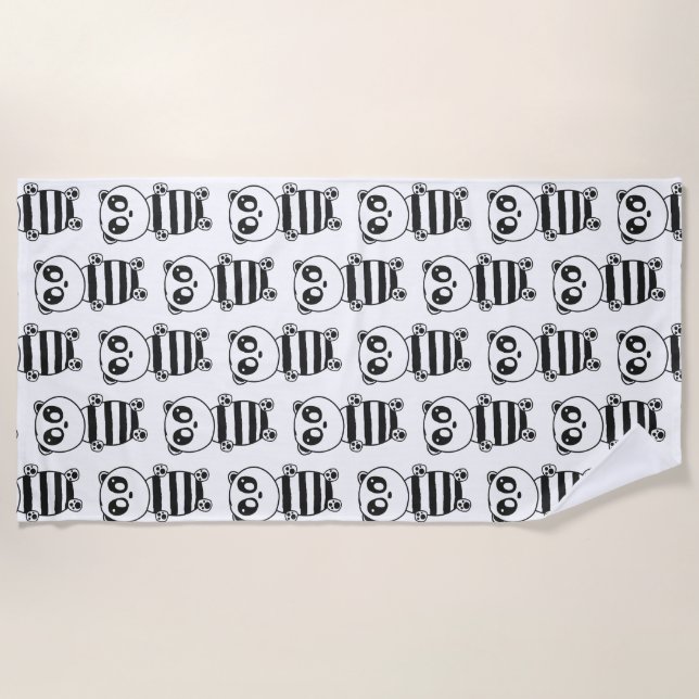 Toalha De Praia Panda Kids (Frente)