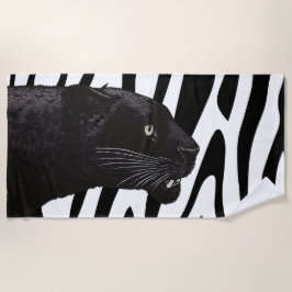 Toalha De Praia Pantera Negra por Toshi Yoshida Wood Wall Art