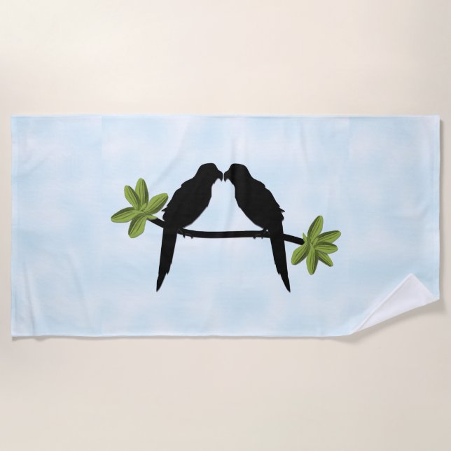 Toalha De Praia Papagaio Amor (Frente)