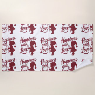 Toalha De Praia Papais noeis como um Toddler - Felicidade e Amor