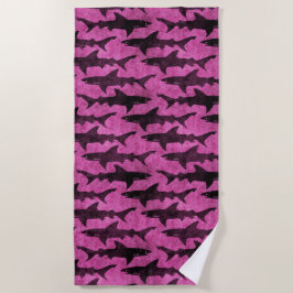 Toalha De Praia Para a menina que ama tubarões