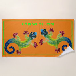 Toalha De Praia Para Ver O Lizard