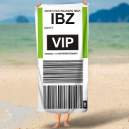 TOALHA DE PRAIA PARA VIAJANTES VIP