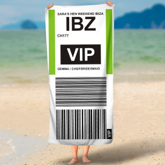 TOALHA DE PRAIA PARA VIAJANTES VIP
