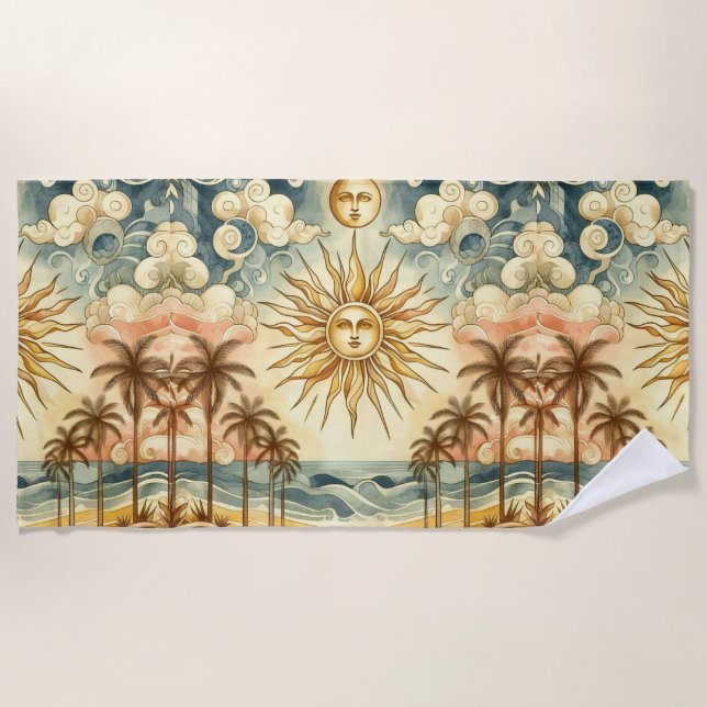 Toalha De Praia Paraíso Celestial (Frente)