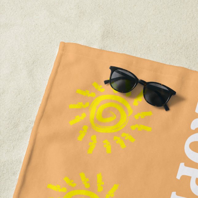 Toalha De Praia Paraíso Pessoal: Torre de Praia Personalizada (In Situ)