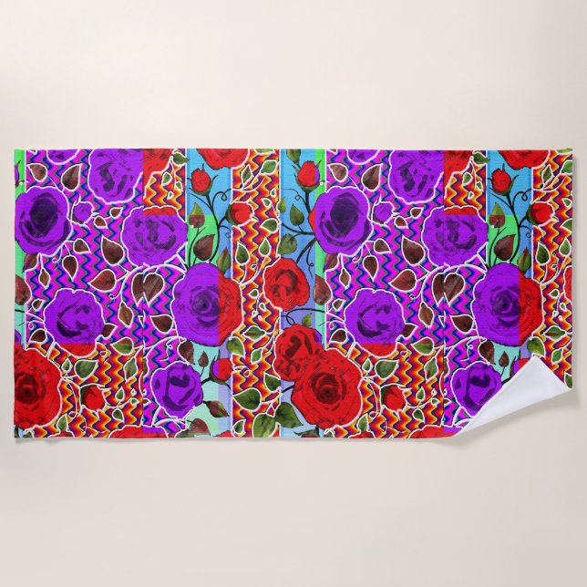 Toalha De Praia Partido do Jardim Mexicano (Frente)