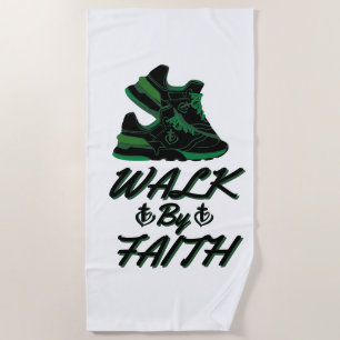 Toalha De Praia Passear por Bíblia Faith Cote Beach Towel