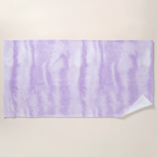 Toalha De Praia Pastel Lavender Tie-Dye Watercolor Effect