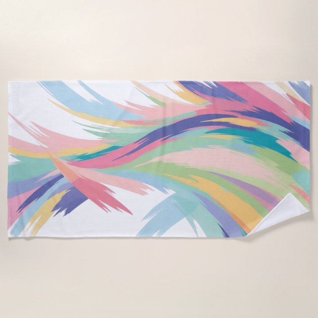 Toalha De Praia Pastel pattern that will grab everyones attention (Frente)