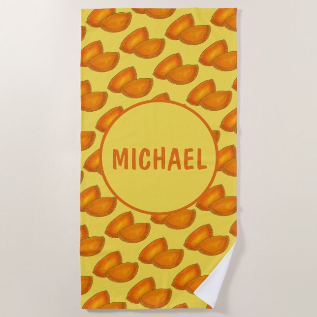 Toalha De Praia Pastor de Carne de Bovino jamaicano Personalizado (Frente)