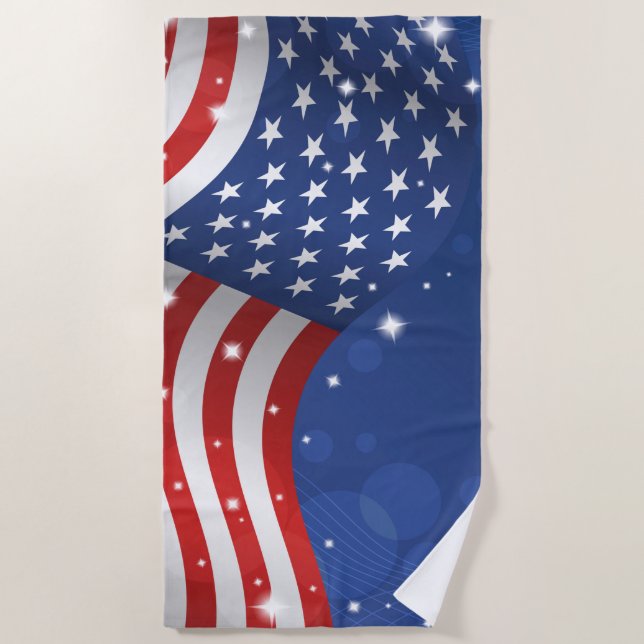 Toalha De Praia Patriotic Beach Towel (Frente)