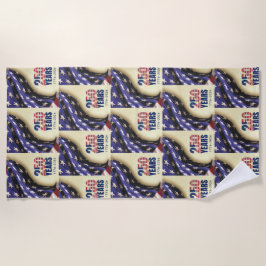 Toalha De Praia Patriotic Semiquincentennial USA 250th July 4th