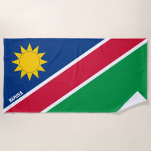 Toalha De Praia Patriótico esplêndido da bandeira da Namíbia