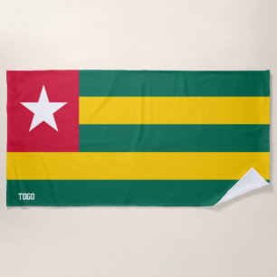 Toalha De Praia Patriótico Esplêndido da Bandeira do Togo