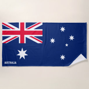 Toalha De Praia Patriótico Esplêndido de Bandeira da Austrália