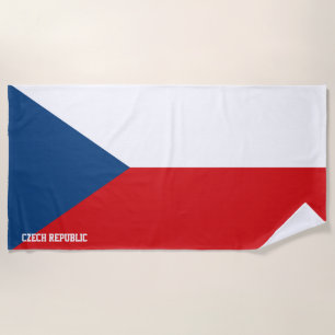 Toalha De Praia Patriótico esplêndido de bandeira da República Che
