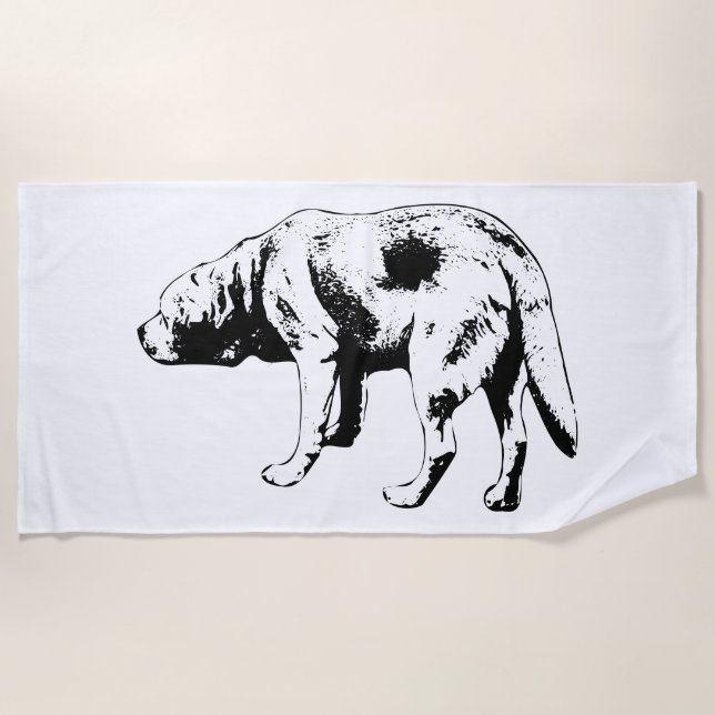 Toalha De Praia Patrulha de Shoreline, Espírito Calmo (Frente)