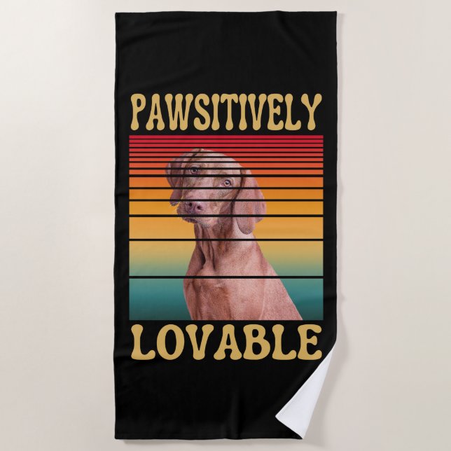 TOALHA DE PRAIA PAWSITIVAMENTE AMÁVEL (Frente)