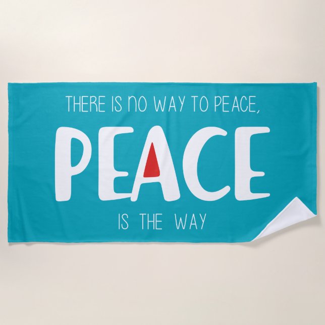 Toalha De Praia Peace 2 (Frente)