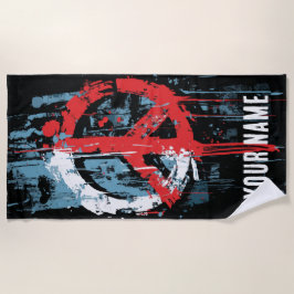 Toalha De Praia Peace Symbol Graffiti Street Art