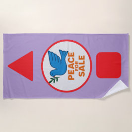 Toalha De Praia Peace theme designed beach Towel
