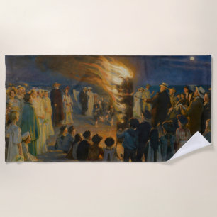 Toalha De Praia Peder Severin Kroyer - Fogueira de Eva Bonfire
