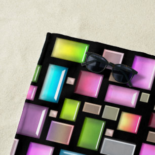 Toalha De Praia Pedras preciosos e mãe de pérolas