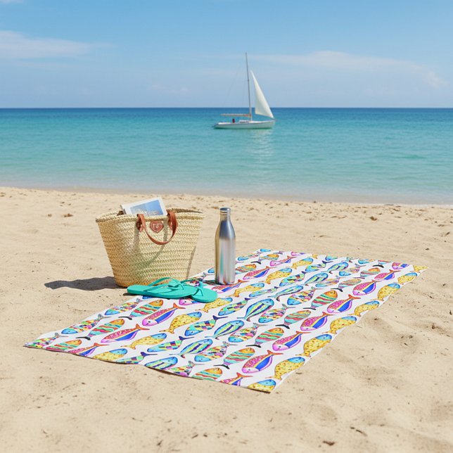 Toalha De Praia peixe rico (Criador carregado)