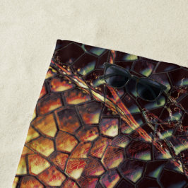 Toalha De Praia Pele de réptil com manchas amareladas e escuras?