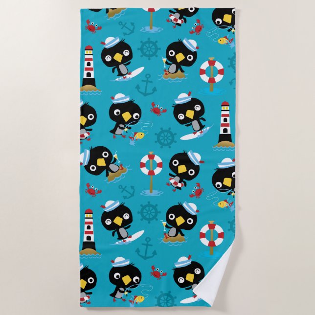 Toalha De Praia Penguin Beach Towel (Frente)