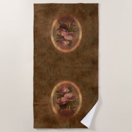 Toalha De Praia Peonies 70 x 35 Banho /