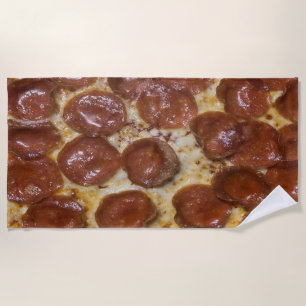 Toalha De Praia Pepperoni Pizza
