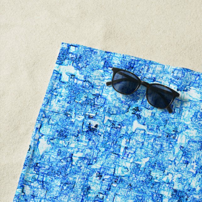 Toalha De Praia Pequenos entalhes em desenho como à caneta (In Situ)