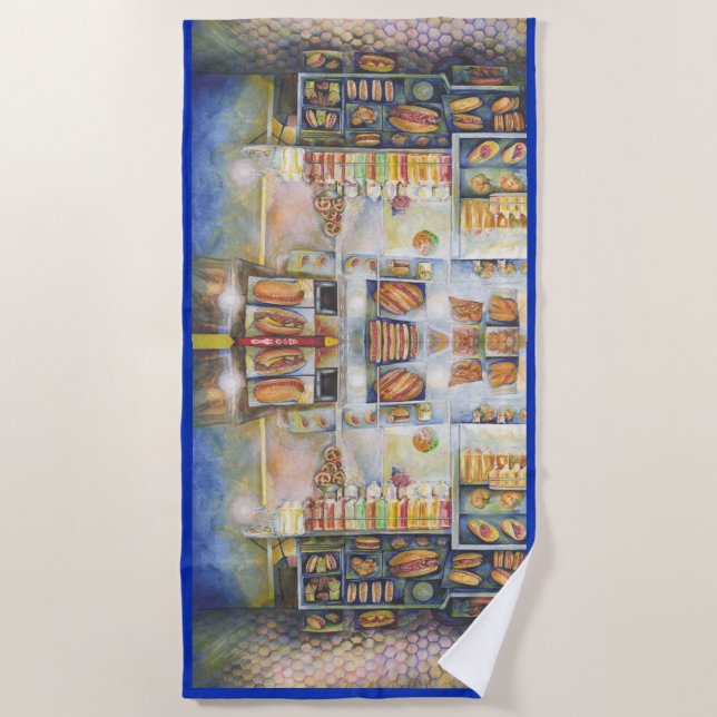 Toalha De Praia Perigosamente Perto De Diversão (Frente)