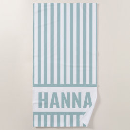 Toalha de Praia Personalizada com Listras Monogram