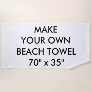 Toalha de praia personalizada costume