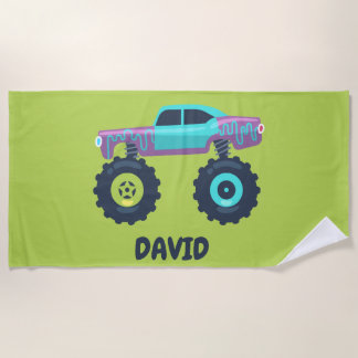 TOALHA DE PRAIA PERSONALIZADA DE CAMINHÃO MONSTRO