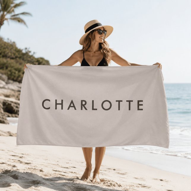 Toalha de Praia Personalizada Moderna (Criador carregado)
