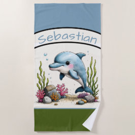 Toalha de Praia Personalizada para Crianças com Go